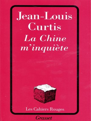 cover image of La chine m'inquiète